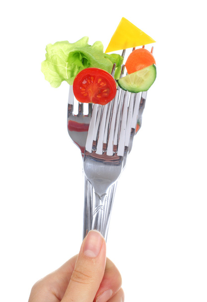 Vegetables on forks. - Fotó, kép