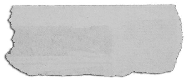 Ένα κομματάκι σκισμένο χαρτί σε λευκό - Φωτογραφία, εικόνα