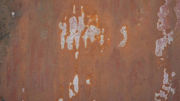 Grunge roestig gekrast oranje bruin metaal corten staal achtergrond textuur - Foto, afbeelding