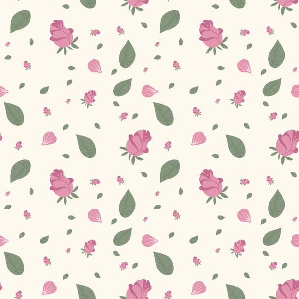Rose pattern - Vector, afbeelding