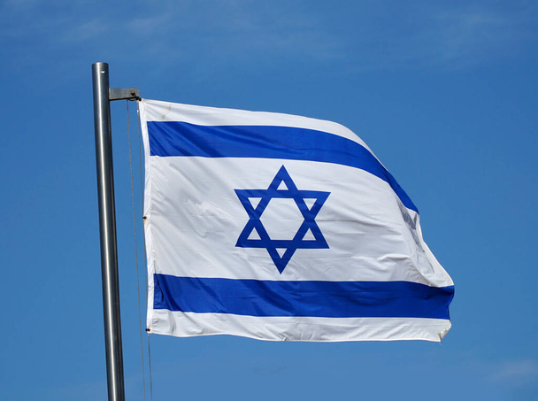 bandera de Israel, azul y blanco - Foto, Imagen