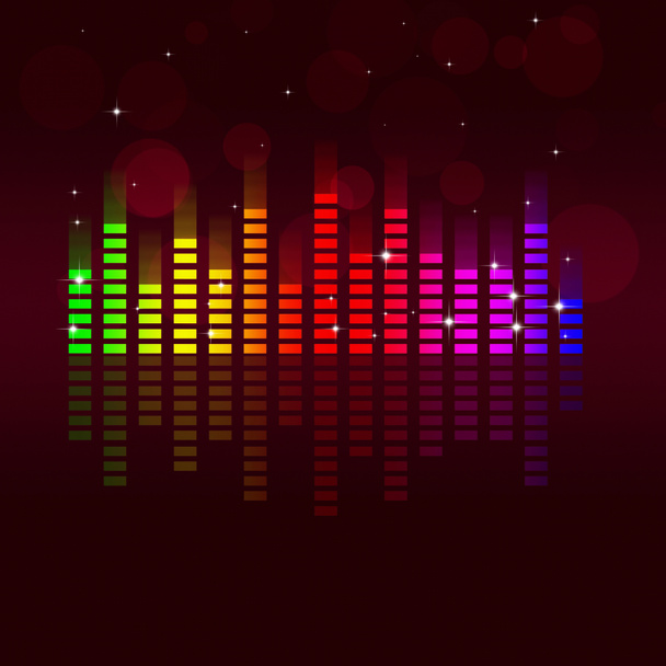 Music Equalizer Multicolor Background - Photo, Image