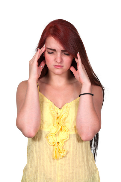 Donna con mal di testa - Foto, immagini