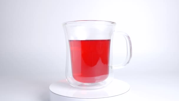 Aromatisierte Tee gemischte Beeren - Filmmaterial, Video