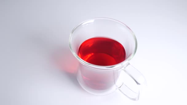 Flavored tea mixed berries - Footage, Video