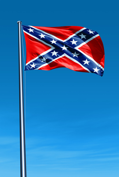 Flaga Konfederacji w godzinach wieczornych - Zdjęcie, obraz