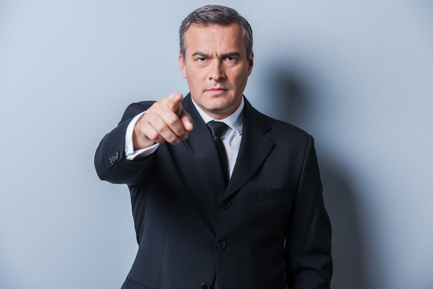 Man in formalwear pointing you - Фото, изображение