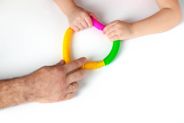Anti-stress games for children. Educational lessons in the family - Fotoğraf, Görsel