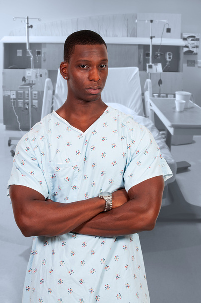 zwarte man patiënt - Foto, afbeelding