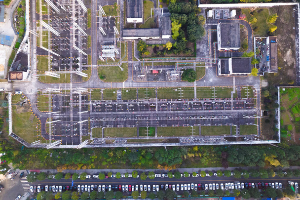 güç istasyonu yukarıdan aşağıya görünüm - Fotoğraf, Görsel