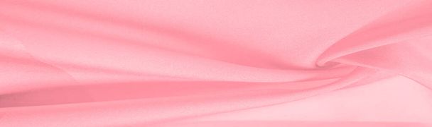 Seda rosa pálida, textura del papel pintado, patrón de fondo en color rosa rosa dulce pálido claro, fondo, tono, textura, patrón - Foto, imagen