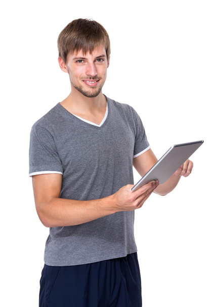 Man use of digital tablet - Photo, Image