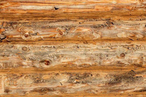 Oude houten muur van hout, achtergrond textuur - Foto, afbeelding