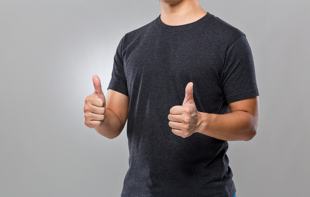 Man with two thumb up - Photo, Image