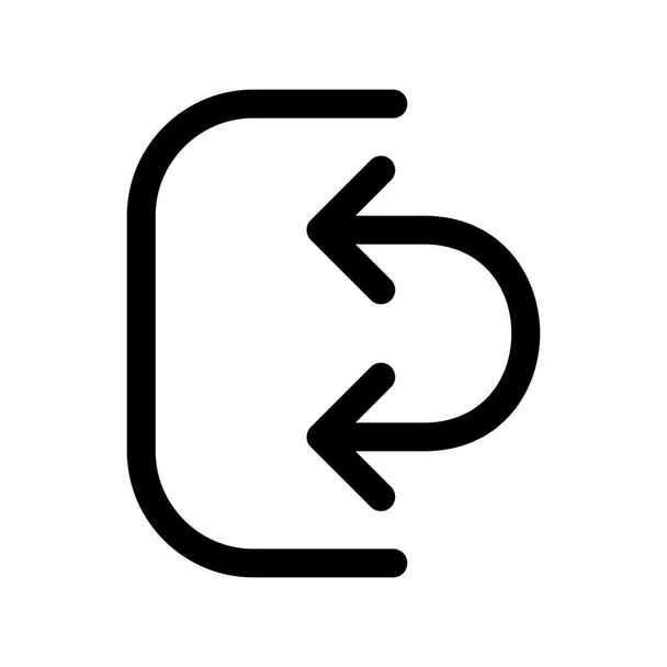  Векторная иконка стрелки назад - Вектор,изображение