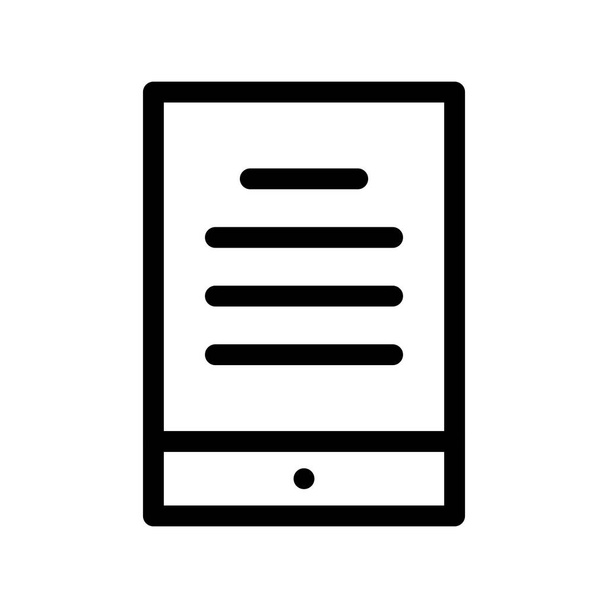 Ebook Outline Vector Icon Desig - Vector, Image