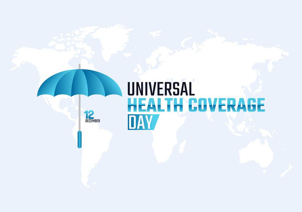 vector graphic of universal health coverage day good for universal health coverage day celebration. flat design. flyer design.flat illustration. - Vector, Image