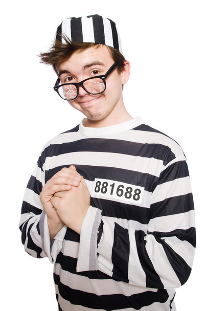 Funny prison inmate in concept - Foto, afbeelding