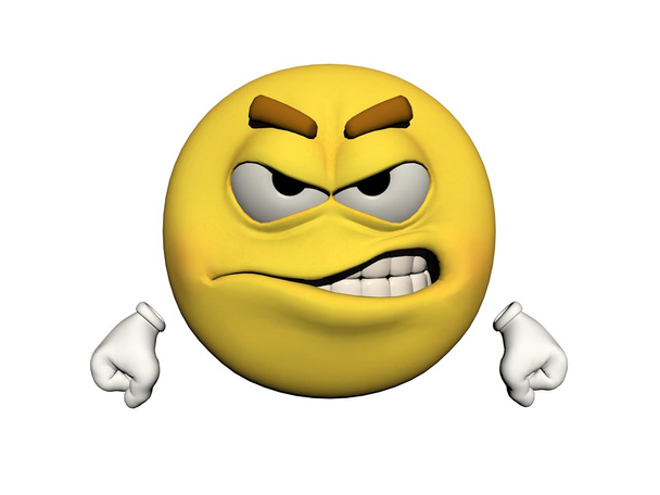 emoticon irritado
 - Foto, Imagem