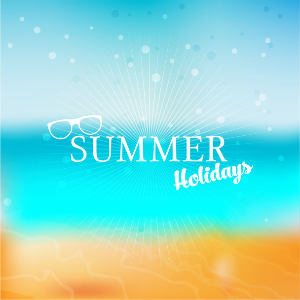 Summer holidays message for your design - Vector, Image