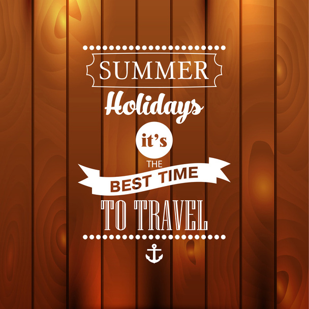 Summer holidays message for your design - Vector, Image
