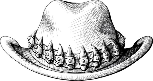 Kowbojski kapelusz - Wektor, obraz