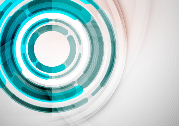 Ontwerpsjabloon futuristische ringen en cirkels - Vector, afbeelding