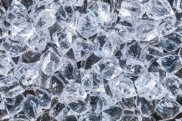 Pile of crushed ice as background, top view - Photo, Image