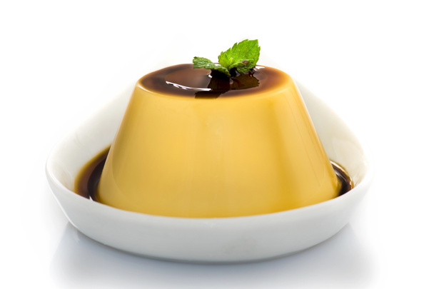 karamel vla, crème caramel, vla pudding - Foto, afbeelding