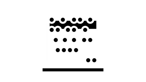 abacus maternelle glyphe icône animation - Séquence, vidéo