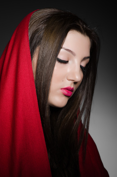 Portrait of the young woman with headscarf - Фото, зображення