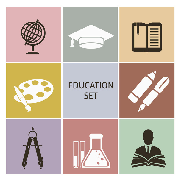 Education icons - Vector, Image
