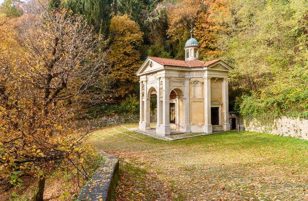 The Chapel on the Rosary way of the Sacred Mount of Varese, Lombardy, Italy - Photo, Image