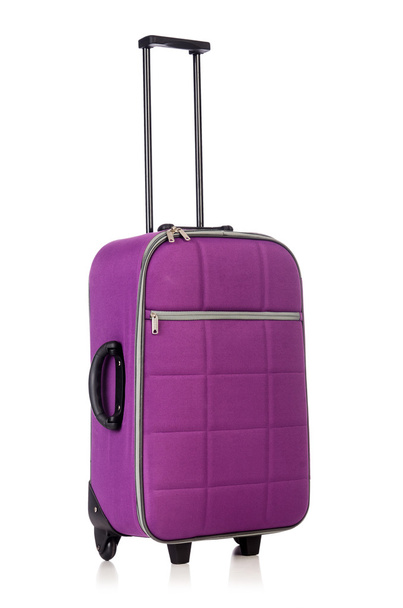 cestování koncept s zavazadla suitacase izolované na bílém - Fotografie, Obrázek