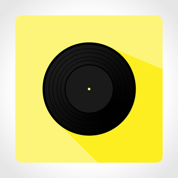 Vinyl icon app - Vektör, Görsel