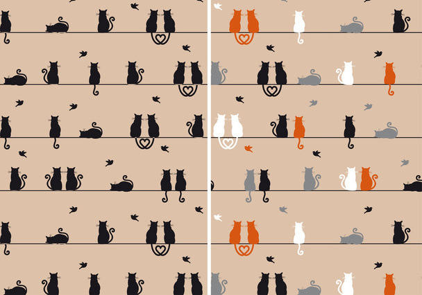кошки бесшовный рисунок, вектор
 - Вектор,изображение