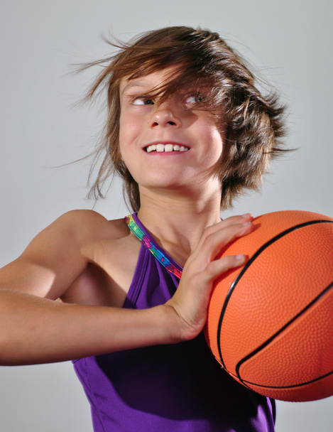child exercising with a ball - Zdjęcie, obraz