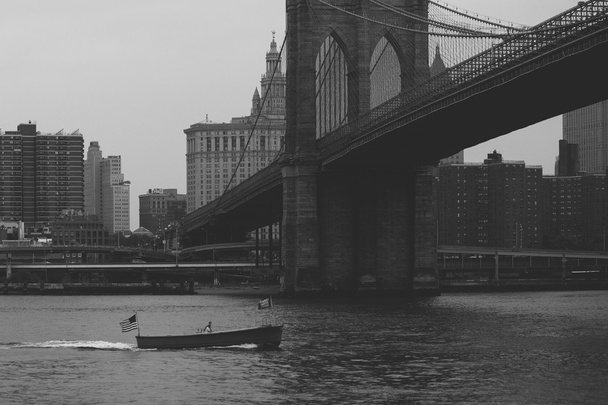 Brooklyn híd New Yorkban - Fotó, kép