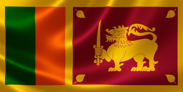 Vlajka Srí lanka (Cejlon) - Fotografie, Obrázek
