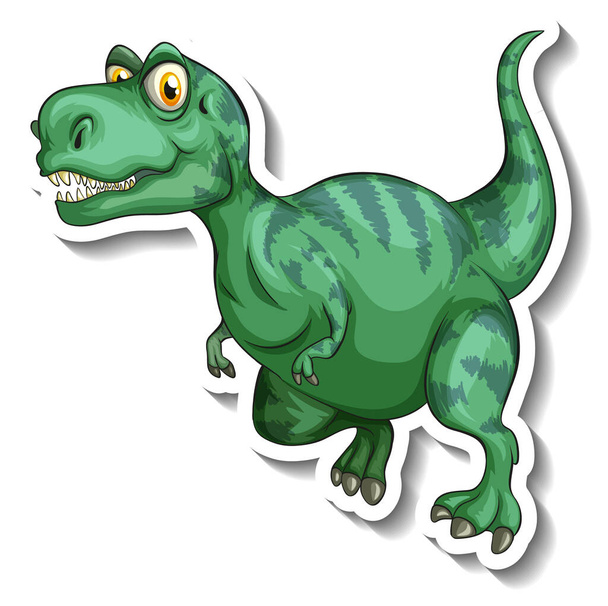 Tyranozaur dinozaur postać z kreskówki Ilustracja - Wektor, obraz