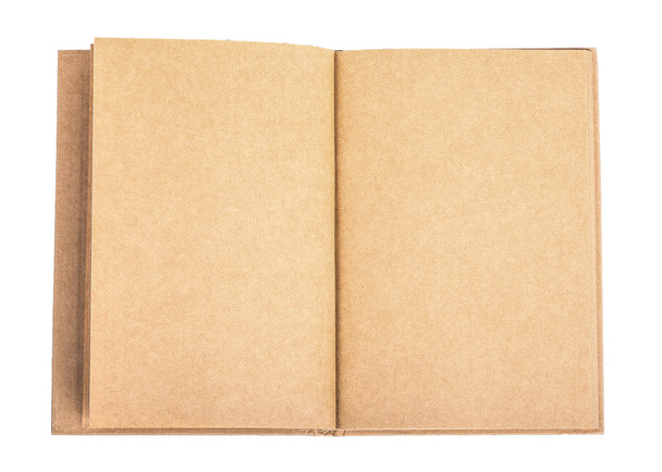 hnědá kniha izolované na bílém pozadí - Fotografie, Obrázek
