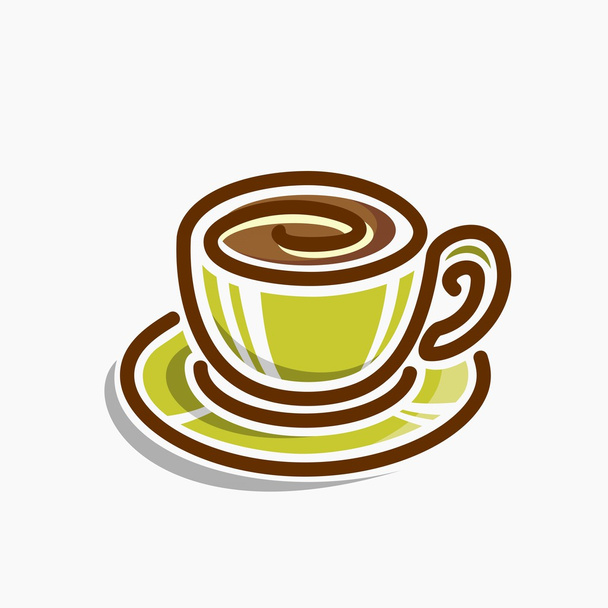Images on coffee - Vector, Imagen