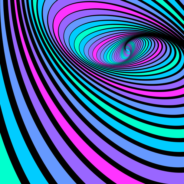 Giro espiral movimiento. Fondo de color abstracto
. - Vector, imagen