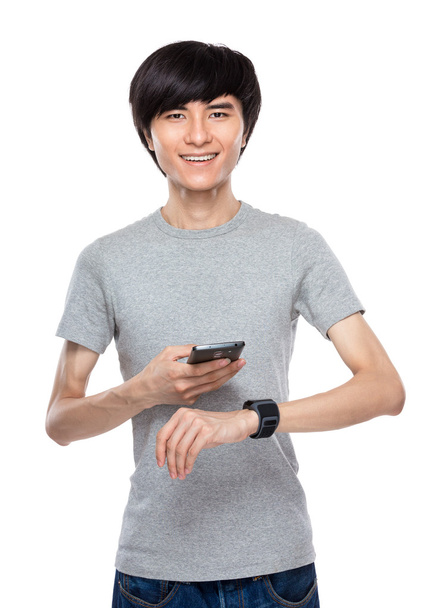 ember cellphone csatlakozni hordható watch - Fotó, kép