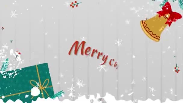 tarjeta de felicitación de Navidad y año nuevo - Metraje, vídeo