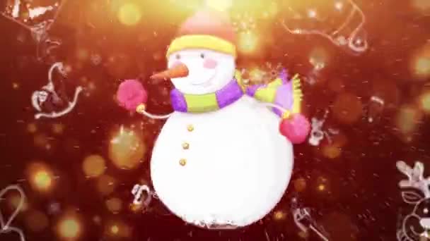christmas and new year greeting card - Footage, Video
