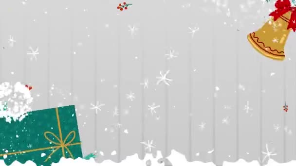 tarjeta de felicitación de Navidad y año nuevo - Metraje, vídeo