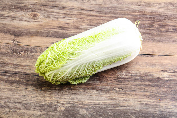 Raw fresh ripe Chinese cabbage for cooking - Photo, Image