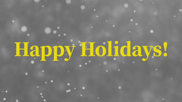 Happy Holidays tekstimateriaali vuoden lopussa motion grafiikka  - Materiaali, video
