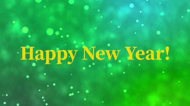 Happy new year text English message animation motion graphics - Footage, Video